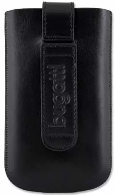 matshop.gr - BUGATTI ΘΗΚΗ ΠΟΥΓΚΙ SLIM CASE LEATHER NEW LOOP BLACK M NSP 2500DS/2300DS/1850DS/1800DS