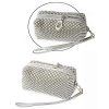matshop.gr - VOLTE-TEL ΘΗΚΗ ΠΟΥΓΚΙ-ΠΟΡΤΟΦΟΛΙ ZIPPER ΜΕ ΠΕΡΛΕΣ V300 SILVER