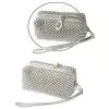 matshop.gr - VOLTE-TEL ΘΗΚΗ ΠΟΥΓΚΙ-ΠΟΡΤΟΦΟΛΙ ZIPPER ΜΕ ΠΕΡΛΕΣ V300 SILVER