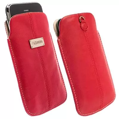 matshop.gr - KRUSELL ΘΗΚΗ ΠΟΥΓΚΙ LEATHER LUNA RED SAND L LONG