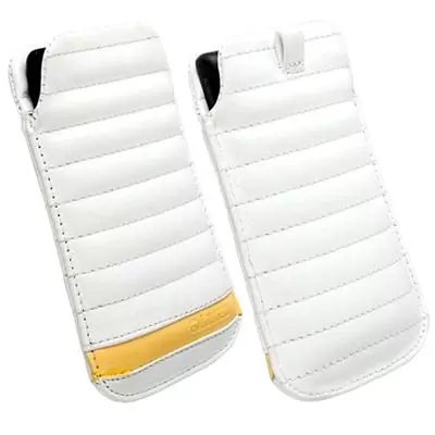 matshop.gr - KRUSELL ΘΗΚΗ ΠΟΥΓΚΙ LEATHER IDRE WHITE YELLOW L LONG