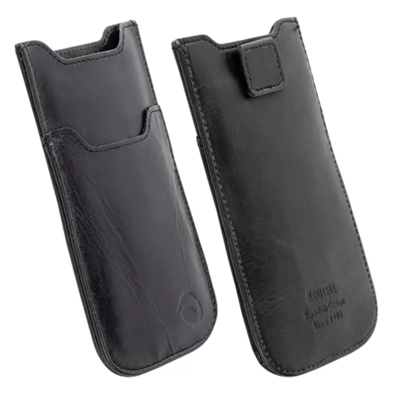 matshop.gr - KRUSELL ΘΗΚΗ ΠΟΥΓΚΙ LEATHER KIRUNA BLACK L LONG