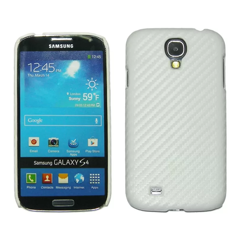 matshop.gr - VOLTE-TEL ΘΗΚΗ SAMSUNG S4 I9505 FACEPLATE CARBON WHITE