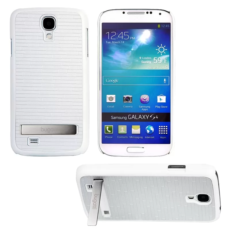 matshop.gr - BUGATTI ΘΗΚΗ SAMSUNG I9505 FACEPLATE CLIP ON COVER PREMIUM WHITE