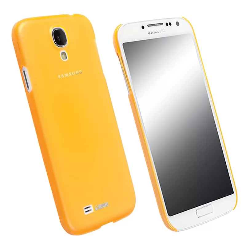 matshop.gr - KRUSELL ΘΗΚΗ SAMSUNG I9505 FACEPLATE FROSTCOVER TRANSPARENTORANGE