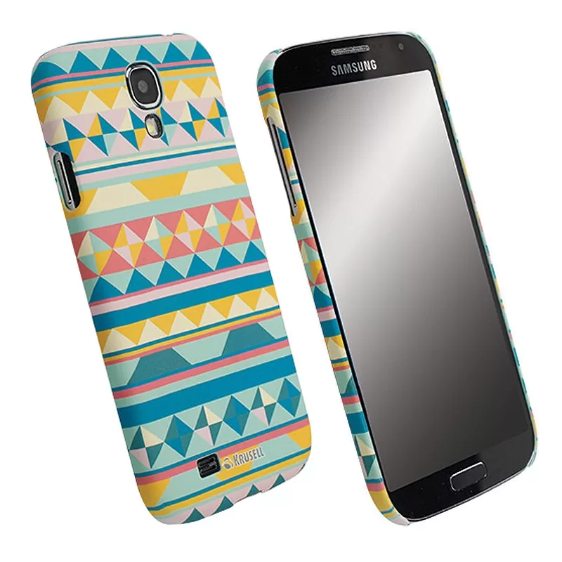 matshop.gr - KRUSELL ΘΗΚΗ SAMSUNG I9505 FACEPLATE PRINTCOVER GREEN INCA