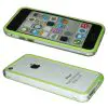 matshop.gr - VOLTE-TEL ΘΗΚΗ IPHONE 5C BUMPER METAL BUTTON TRANSPARENT-GREEN