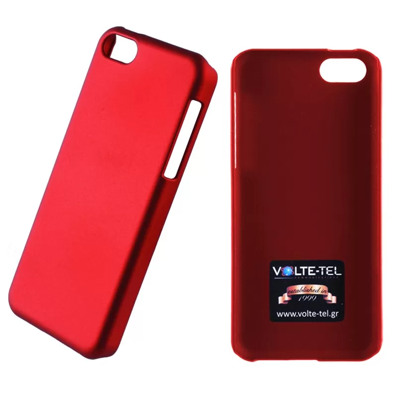 matshop.gr - VOLTE-TEL ΘΗΚΗ IPHONE 5C FACEPLATE FITCOVER RED