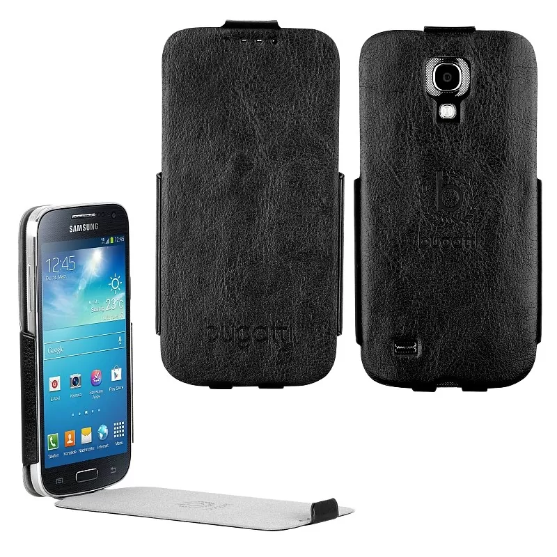 matshop.gr - BUGATTI ΘΗΚΗ SAMSUNG I9195 LEATHER ULTRA THIN FLIPCASE BLACK