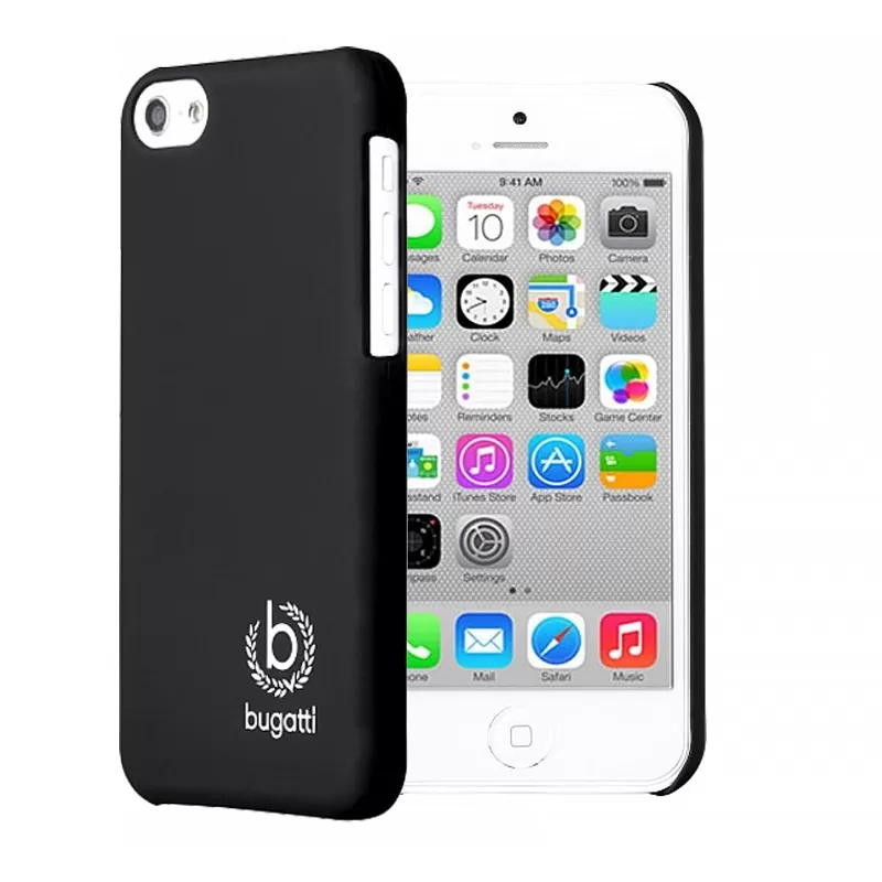 matshop.gr - BUGATTI ΘΗΚΗ IPHONE 5C FACEPLATE CLIP ON COVER SILK BLACK