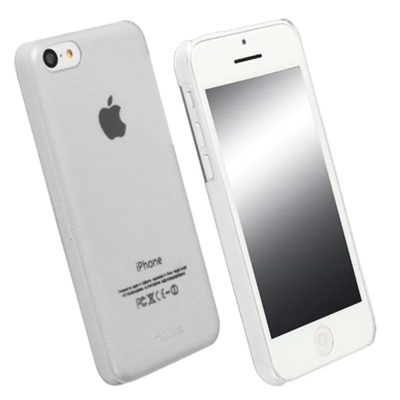 matshop.gr - KRUSELL ΘΗΚΗ IPHONE 5C FACEPLATE FROSTCOVER TRANSPARENT WHITE