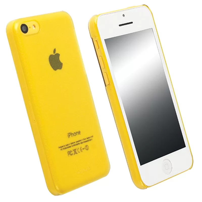 matshop.gr - KRUSELL ΘΗΚΗ IPHONE 5C FACEPLATE FROSTCOVER TRANSPARENT YELLOW