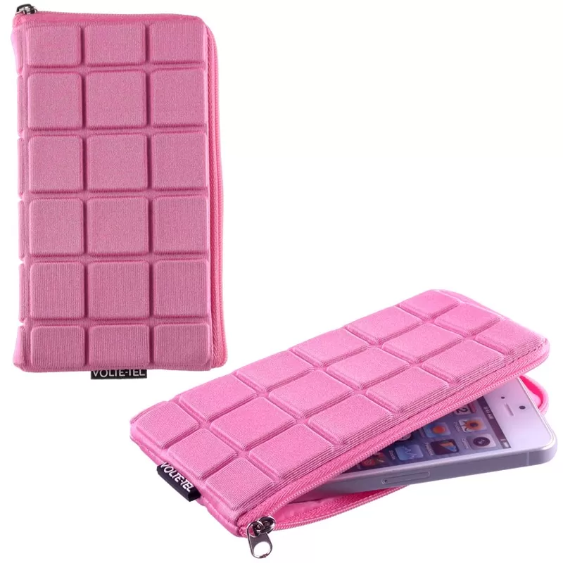 matshop.gr - VOLTE-TEL ΘΗΚΗ ΠΟΥΓΚΙ CUBE ΜΕ ZIPPER PINK SL