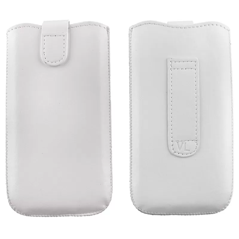 matshop.gr - VOLTE-TEL ΘΗΚΗ ΠΟΥΓΚΙ SOFTCASE LEATHER MAGNET LOOP WHITE XXL