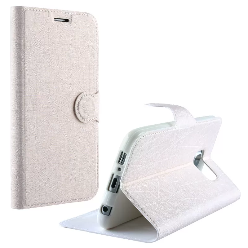 matshop.gr - VOLTE-TEL ΘΗΚΗ SAMSUNG MEGA 2 G750F LINE LEATHER-TPU BOOK STAND WHITE
