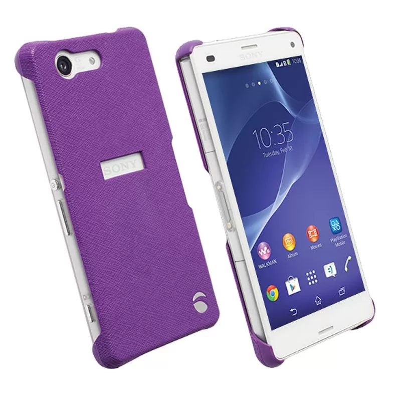 matshop.gr - KRUSELL ΘΗΚΗ SONY XPERIA Z3 COMPACT MALMO TEXTURE COVER PURPLE