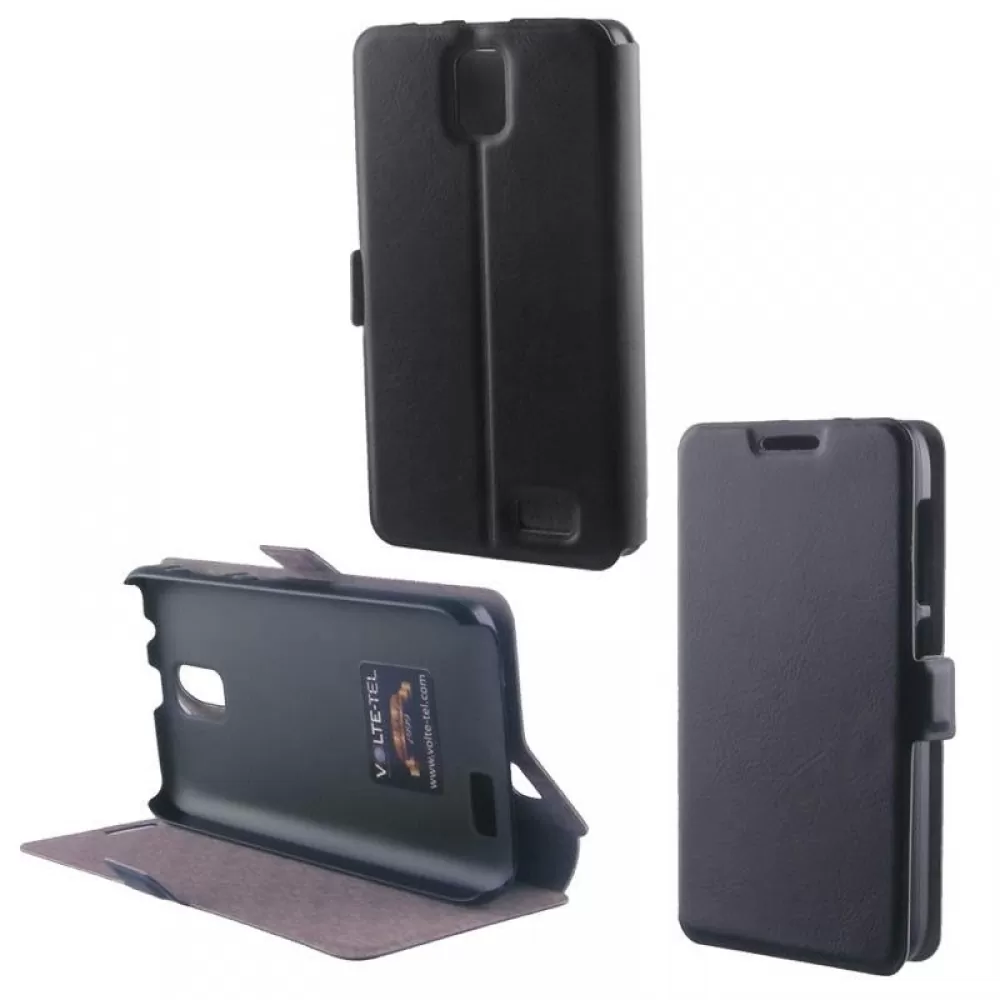 matshop.gr - VOLTE-TEL ΘΗΚΗ LENOVO A328 PU LEATHER BOOK-STAND BLACK