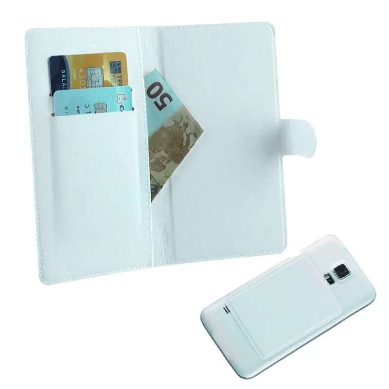 matshop.gr - VOLTE-TEL ΘΗΚΗ UNIVERSAL 5.7"-6.3" LEATHER LINE BOOK 3M MAGNET WHITE