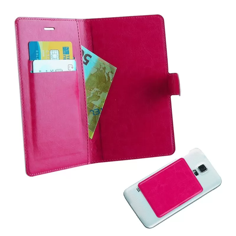 matshop.gr - VOLTE-TEL ΘΗΚΗ UNIVERSAL 5.7"-6.3" LEATHER LINE BOOK 3M MAGNET PINK