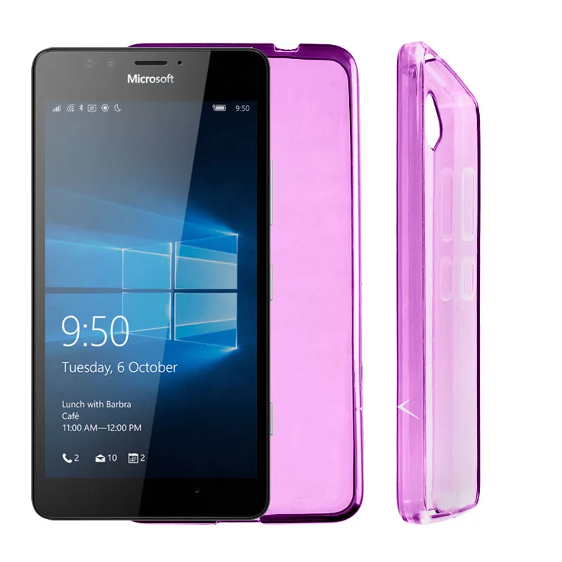 matshop.gr - VOLTE-TEL ΘΗΚΗ MICROSOFT LUMIA 950 SLIMCOLOR TPU ΔΙΑΦΑΝΗ ΡΟΖ