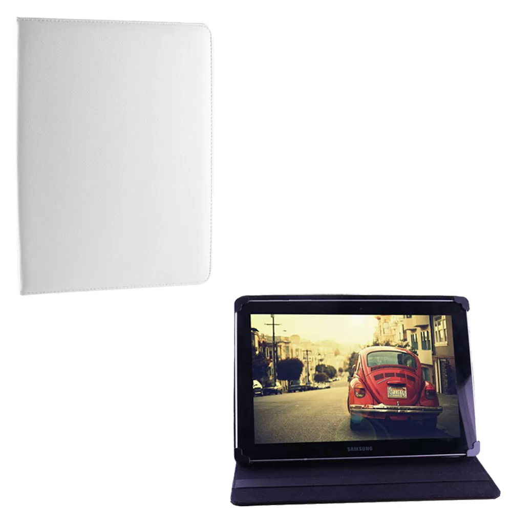 matshop.gr - VOLTE-TEL ΘΗΚΗ TABLET 10.2" - 13.5"  (33,8cm x 22,7cm) UNIVERSAL LEATHER BOOK STAND WHITE