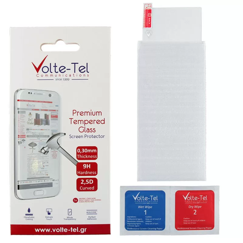 matshop.gr - VOLTE-TEL TEMPERED GLASS HONOR 5X 5.5" 9H 0.30mm 2.5D FULL GLUE