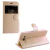 matshop.gr - VOLTE-TEL ΘΗΚΗ IPHONE SE 2022/IPHONE SE 2020/IPHONE 8/7 4.7" LEATHER GOLD-TPU VIEW BOOK STAND