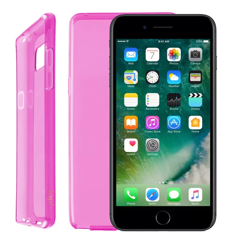 matshop.gr - IDOL 1991 ΘΗΚΗ IPHONE 8/7 PLUS 5.5" AIR SLIM TPU ΔΙΑΦΑΝΗ ΡΟΖ