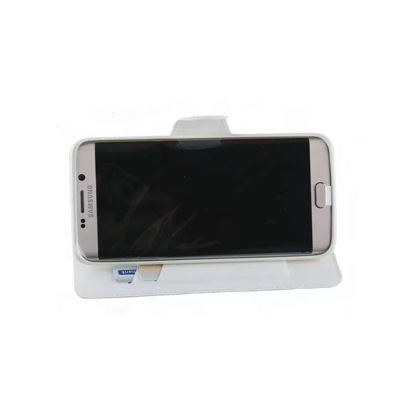matshop.gr - VOLTE-TEL ΘΗΚΗ SAMSUNG S6 EDGE G925 LINE LEATHER-TPU BOOK STAND WHITE