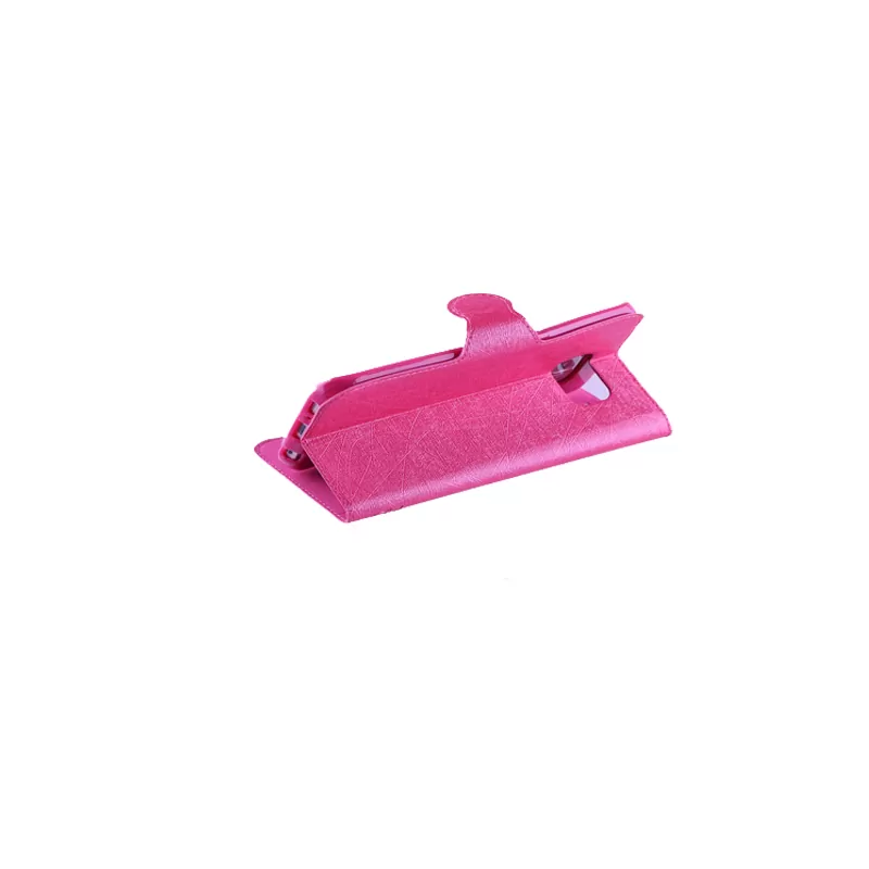 matshop.gr - VOLTE-TEL ΘΗΚΗ SAMSUNG S6 EDGE G925 LINE LEATHER-TPU BOOK STAND PINK