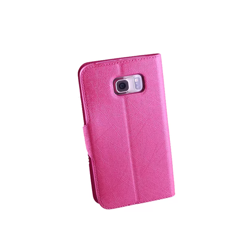 matshop.gr - VOLTE-TEL ΘΗΚΗ SAMSUNG S6 EDGE G925 LINE LEATHER-TPU BOOK STAND PINK