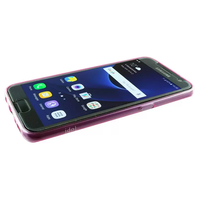 matshop.gr - IDOL 1991 ΘΗΚΗ SAMSUNG S7 G930 ULTRA THIN TPU 0.3mm ΔΙΑΦΑΝΗ ΡΟΖ