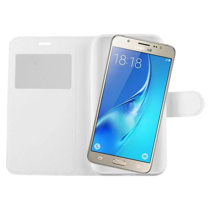 matshop.gr - VOLTE-TEL ΘΗΚΗ SAMSUNG J5 2016 J510 LEATHER-TPU VIEW BOOK STAND WHITE