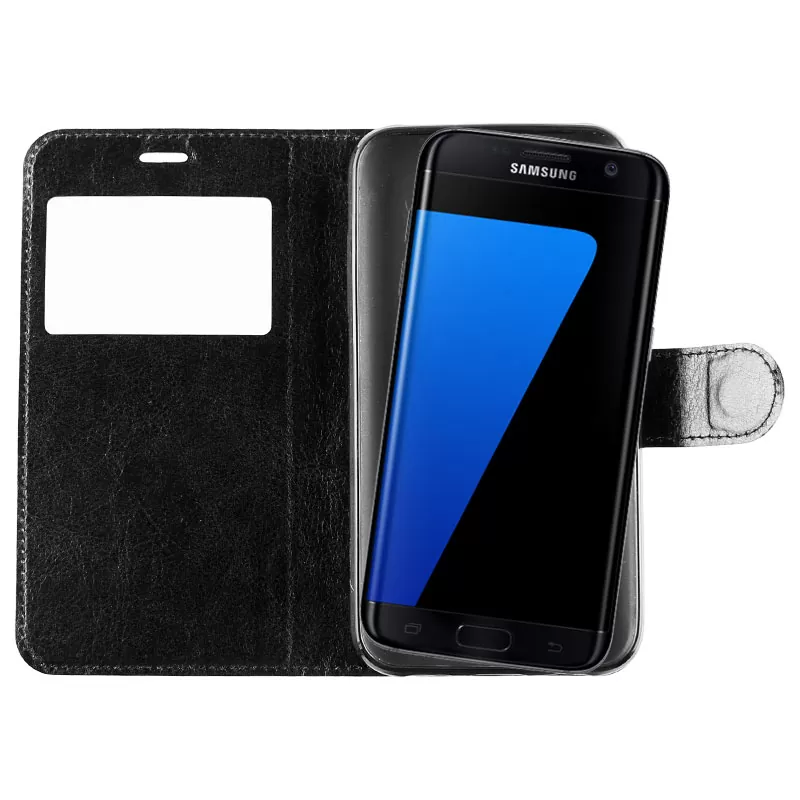 matshop.gr - VOLTE-TEL ΘΗΚΗ SAMSUNG S7 EDGE G935 LEATHER-TPU VIEW BOOK STAND BLACK