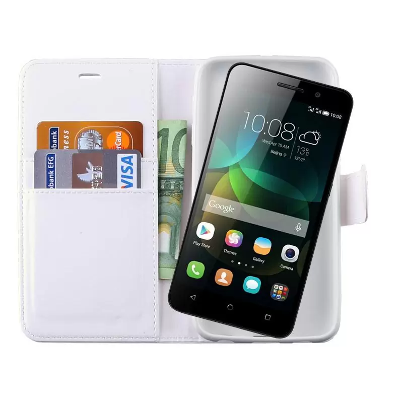 matshop.gr - VOLTE-TEL ΘΗΚΗ HONOR 4C G PLAY MINI LEATHER-TPU BOOK STAND WHITE