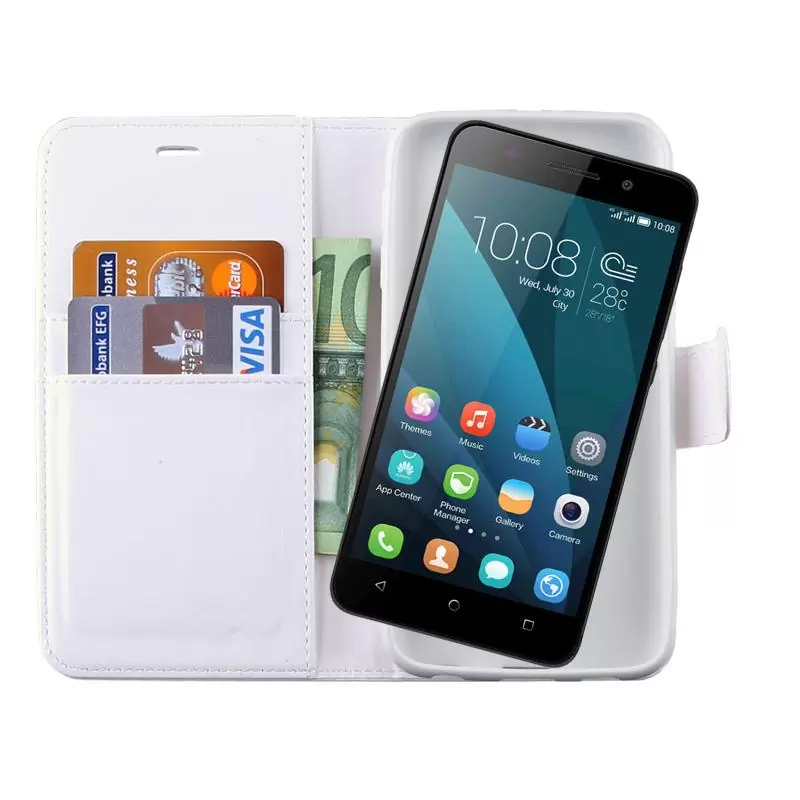 matshop.gr - VOLTE-TEL ΘΗΚΗ HONOR 4X LEATHER-TPU BOOK STAND WHITE