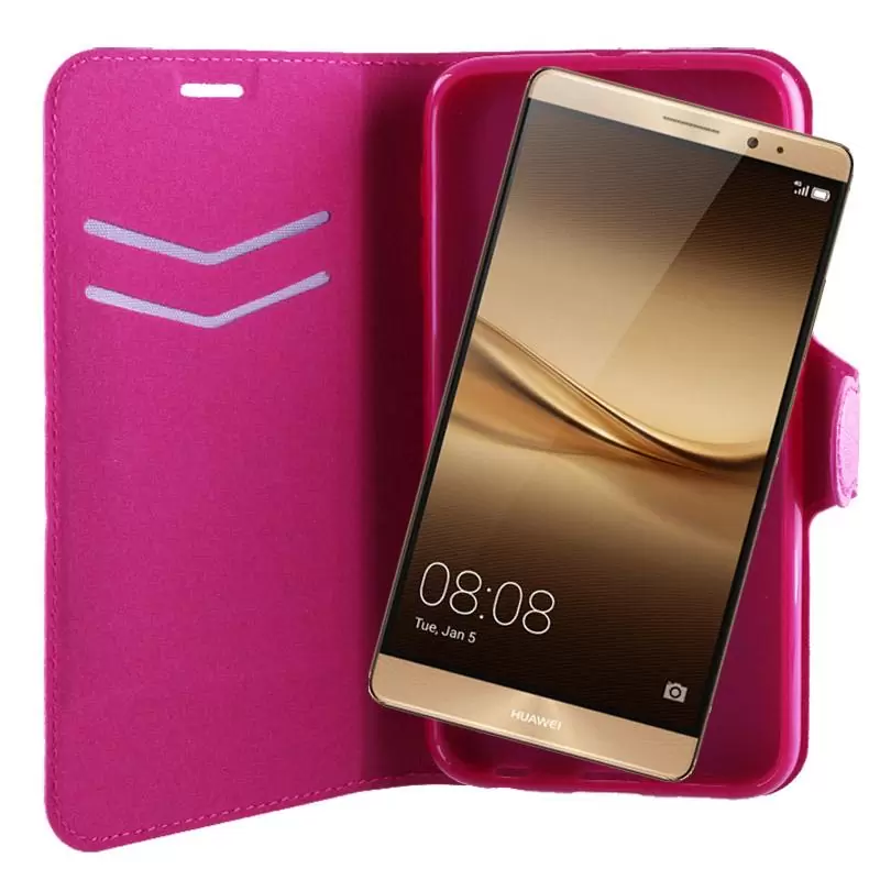 matshop.gr - VOLTE-TEL ΘΗΚΗ HUAWEI MATE 8 LINE LEATHER-TPU BOOK STAND PINK