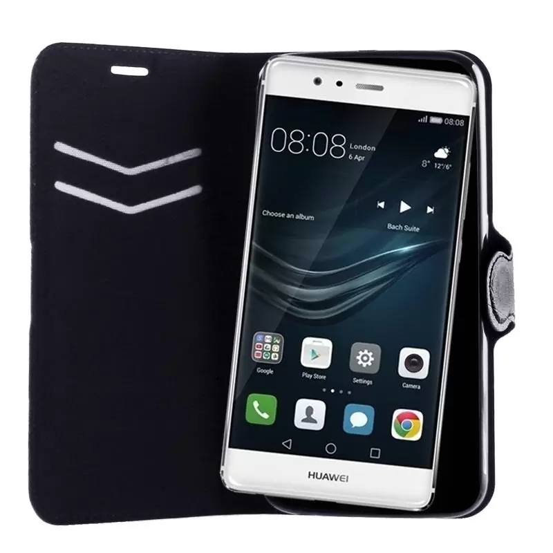 matshop.gr - VOLTE-TEL ΘΗΚΗ HUAWEI P9 5.2" LINE LEATHER-TPU BOOK STAND BLACK