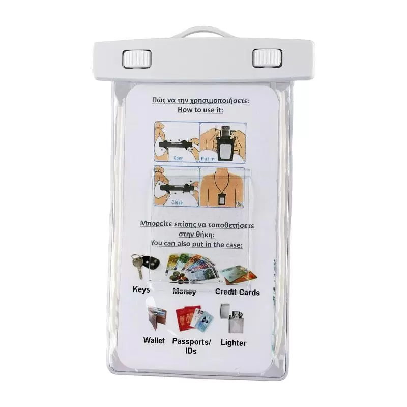 matshop.gr - VOLTE-TEL ΘΗΚΗ ΑΔΙΑΒΡΟΧΗ 2 IN 1 SPORTS ARMBAND LUMINUS IPX8 30m MAX SIZE 14.0cm x 7.0cm (5.4") WHITE