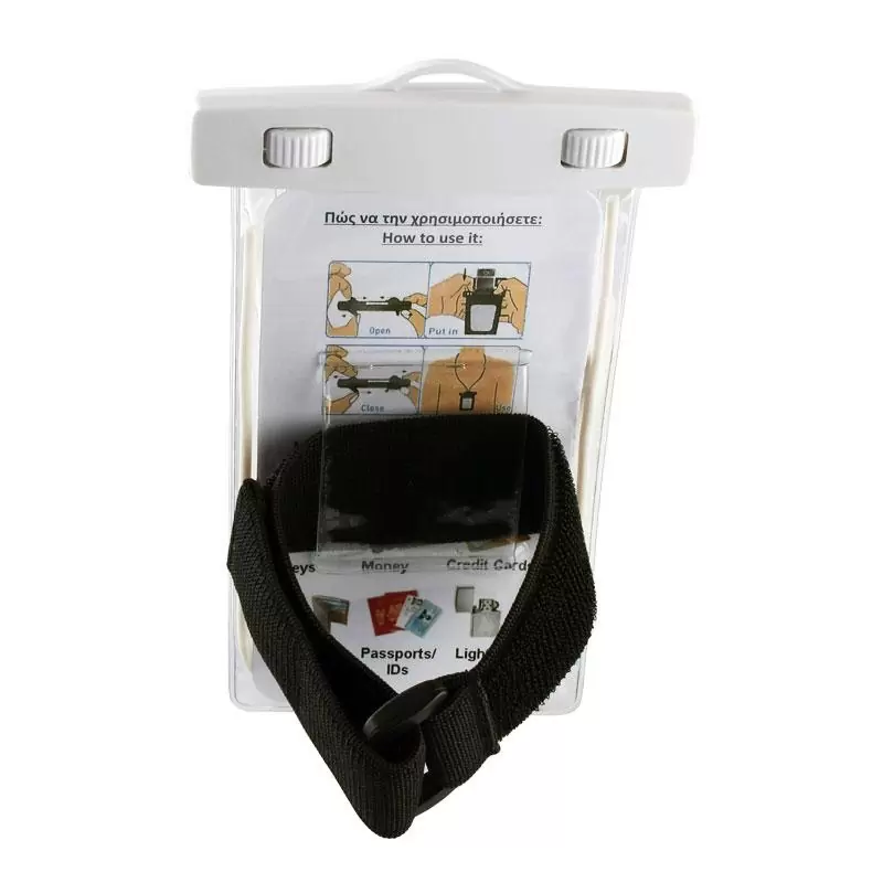 matshop.gr - VOLTE-TEL ΘΗΚΗ ΑΔΙΑΒΡΟΧΗ 2 IN 1 SPORTS ARMBAND LUMINUS IPX8 30m MAX SIZE 14.0cm x 7.0cm (5.4") WHITE