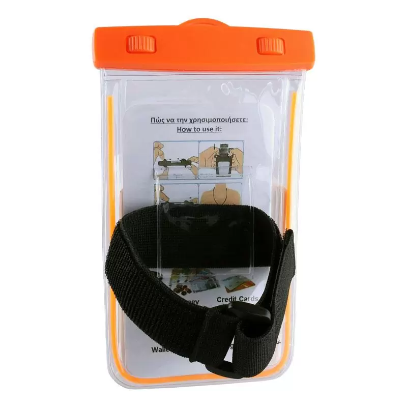 matshop.gr - VOLTE-TEL ΘΗΚΗ ΑΔΙΑΒΡΟΧΗ 2 IN 1 SPORTS ARMBAND LUMINUS IPX8 30m MAX SIZE 14.0cm x 7.0cm (5.4") ORANGE