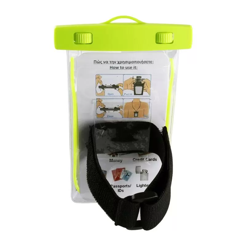 matshop.gr - VOLTE-TEL ΘΗΚΗ ΑΔΙΑΒΡΟΧΗ 2 IN 1 SPORTS ARMBAND LUMINUS IPX8 30m MAX SIZE 14.0cm x 7.0cm (5.4") GREEN