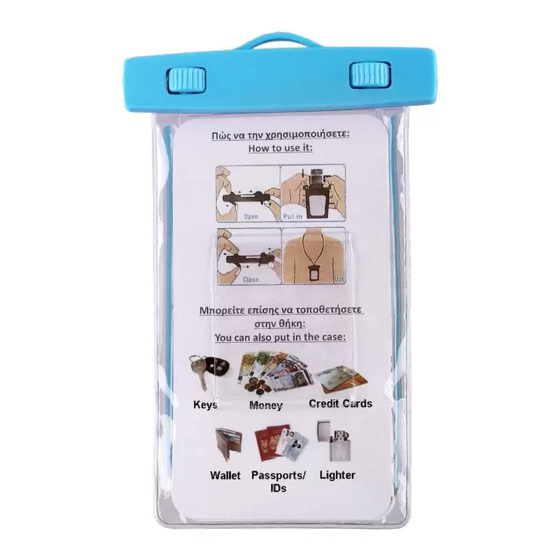 matshop.gr - VOLTE-TEL ΘΗΚΗ ΑΔΙΑΒΡΟΧΗ 2 IN 1 SPORTS ARMBAND LUMINUS IPX8 30m MAX SIZE 16.3cm x 7.8cm (6.8") BLUE