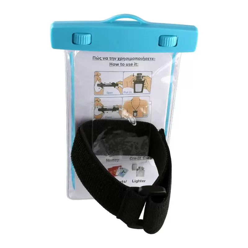 matshop.gr - VOLTE-TEL ΘΗΚΗ ΑΔΙΑΒΡΟΧΗ 2 IN 1 SPORTS ARMBAND LUMINUS IPX8 30m MAX SIZE 16.3cm x 7.8cm (6.8") BLUE