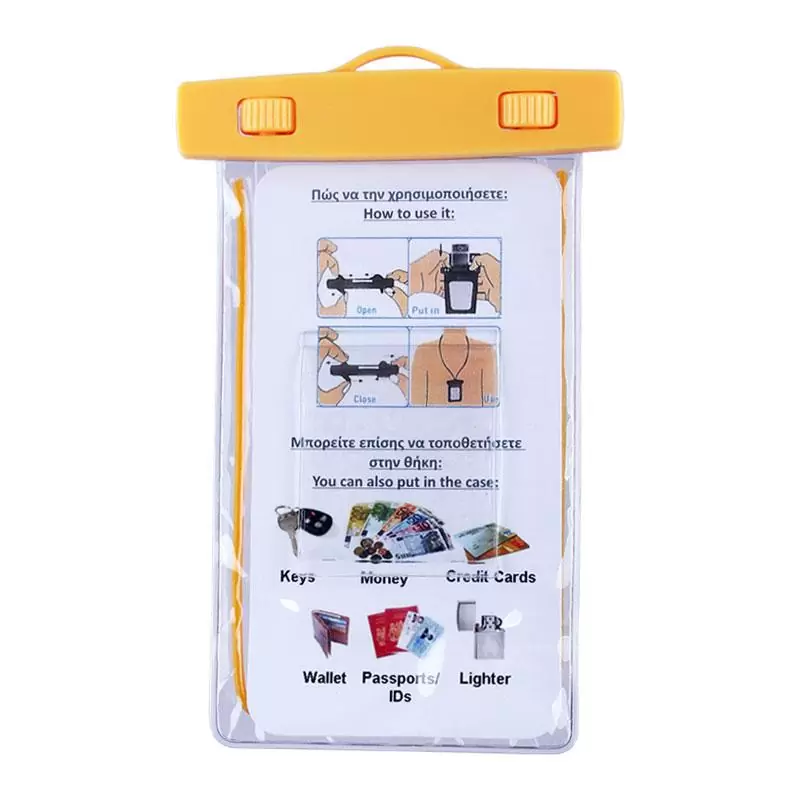 matshop.gr - VOLTE-TEL ΘΗΚΗ ΑΔΙΑΒΡΟΧΗ 2 IN 1 SPORTS ARMBAND LUMINUS IPX8 30m MAX SIZE 16.3cm x 7.8cm (6.8") YELLOW