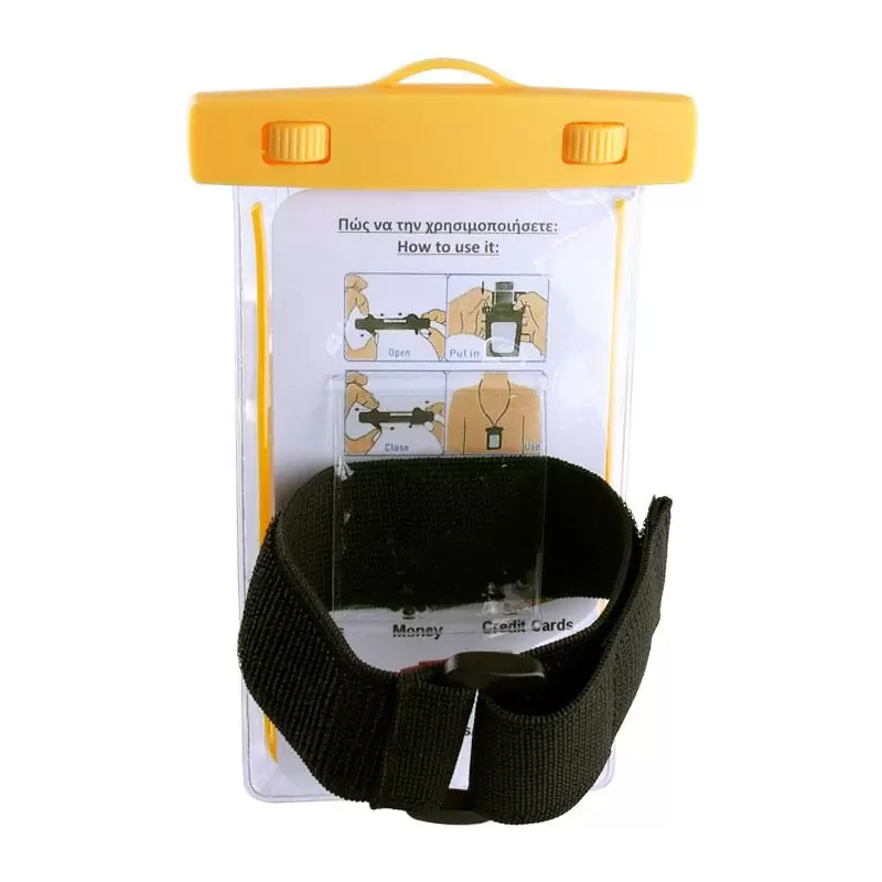 matshop.gr - VOLTE-TEL ΘΗΚΗ ΑΔΙΑΒΡΟΧΗ 2 IN 1 SPORTS ARMBAND LUMINUS IPX8 30m MAX SIZE 16.3cm x 7.8cm (6.8") YELLOW