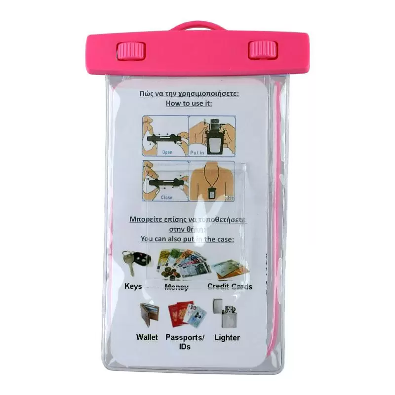 matshop.gr - VOLTE-TEL ΘΗΚΗ ΑΔΙΑΒΡΟΧΗ 2 IN 1 SPORTS ARMBAND LUMINUS IPX8 30m MAX SIZE 16.3cm x 7.8cm (6.8") PINK
