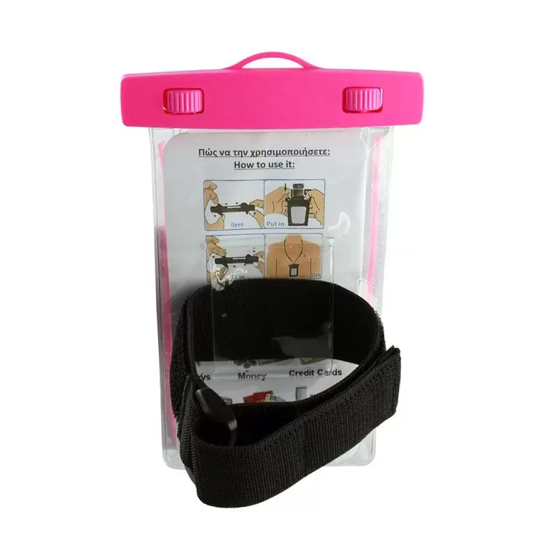 matshop.gr - VOLTE-TEL ΘΗΚΗ ΑΔΙΑΒΡΟΧΗ 2 IN 1 SPORTS ARMBAND LUMINUS IPX8 30m MAX SIZE 16.3cm x 7.8cm (6.8") PINK