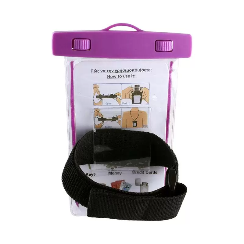 matshop.gr - VOLTE-TEL ΘΗΚΗ ΑΔΙΑΒΡΟΧΗ 2 IN 1 SPORTS ARMBAND LUMINUS IPX8 30m MAX SIZE 16.3cm x 7.8cm (6.8") PURPLE