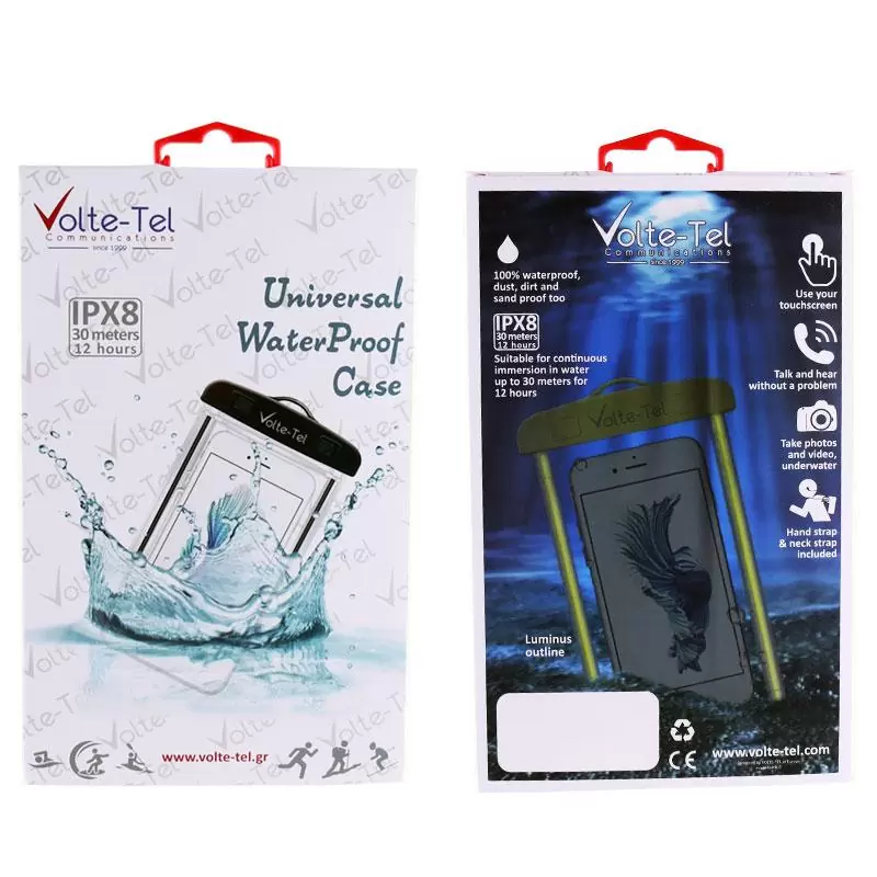 matshop.gr - VOLTE-TEL ΘΗΚΗ ΑΔΙΑΒΡΟΧΗ 2 IN 1 SPORTS ARMBAND LUMINUS IPX8 30m MAX SIZE 16.3cm x 7.8cm (6.8") PURPLE